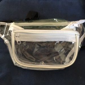 Like New Clear Plastic Fanny Pack 2 Pockets